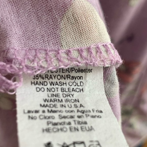 Lavender Floral Hi Low Tunic - Picture 5 of 5